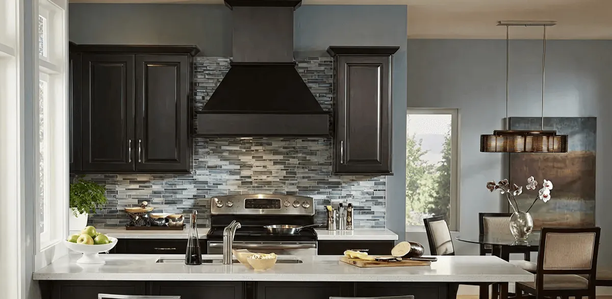 Kitchen cabinet painting and refinishing in a modern kitchen in Wichita, KS